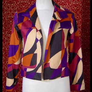 PATRICK CHRISTOPHER purple cotton blend jacket S ⤵️🕖